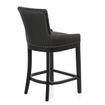 Chaise de Bar Bois Faux Cuir - Chiltern