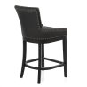 Chaise de Bar Bois Faux Cuir - Chiltern