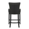 Chaise de Bar Bois Faux Cuir - Chiltern