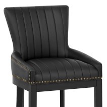 Chaise de Bar Bois Faux Cuir - Chiltern