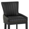 Chaise de Bar Bois Faux Cuir - Chiltern