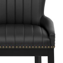 Chaise de Bar Bois Faux Cuir - Chiltern