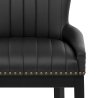 Chaise de Bar Bois Faux Cuir - Chiltern