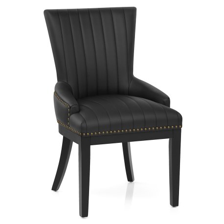 Chaise Bois Faux Cuir - Chiltern