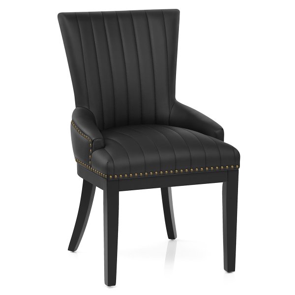 Chaise Bois Faux Cuir - Chiltern