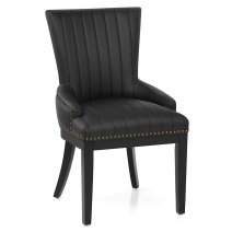 Chaise Bois Faux Cuir - Chiltern