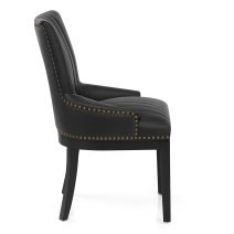 Chaise Bois Faux Cuir - Chiltern