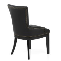 Chaise Bois Faux Cuir - Chiltern