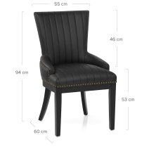 Chaise Bois Faux Cuir - Chiltern