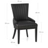 Chaise Bois Faux Cuir - Chiltern