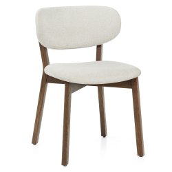 Chaise Chêne Clair Tissu -...