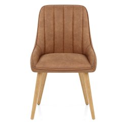 Chaise Bois Faux Cuir - Rosa