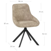 Chaise Faux Daim - Dante