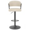 Tabouret Graphite faux cuir - Lusso