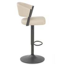 Tabouret Graphite faux cuir - Lusso