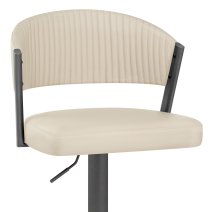 Tabouret Graphite faux cuir - Lusso