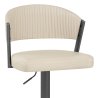 Tabouret Graphite faux cuir - Lusso
